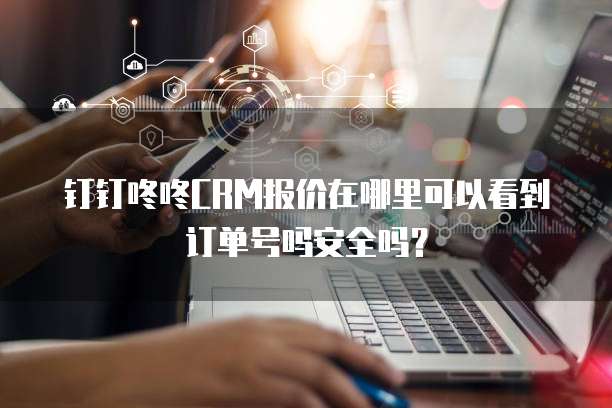 钉钉咚咚CRM报价在哪里可以看到订单号吗安全吗?