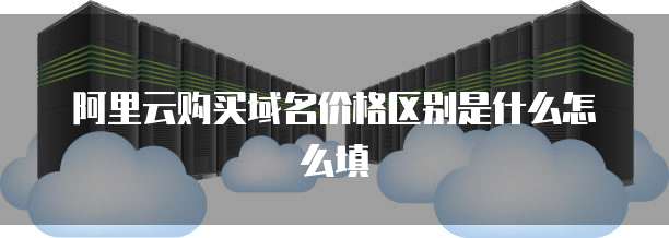 阿里云购买域名价格区别是什么怎么填