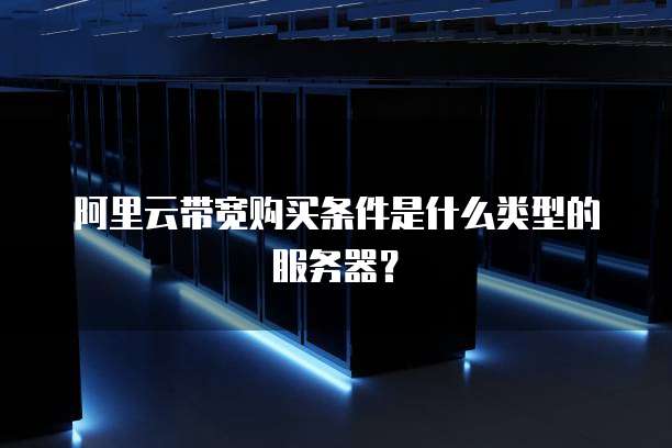 阿里云带宽购买条件是什么类型的服务器?