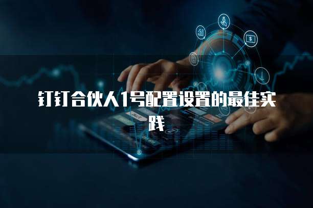 钉钉合伙人1号配置设置的最佳实践