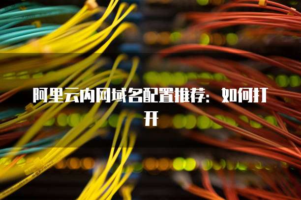 阿里云内网域名配置推荐：如何打开