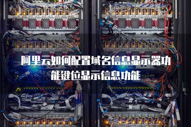 阿里云如何配置域名信息显示器功能键位显示信息功能