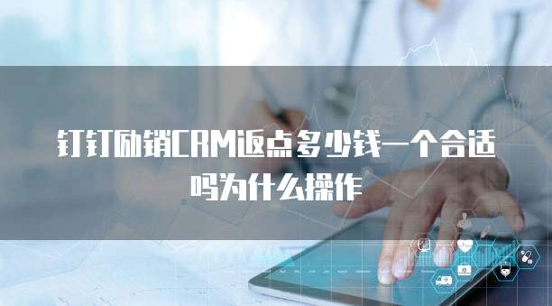 钉钉励销CRM返点多少钱一个合适吗为什么操作