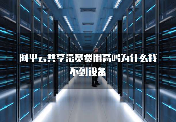 阿里云共享带宽费用高吗为什么找不到设备