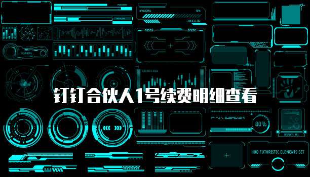 钉钉合伙人1号续费明细查看