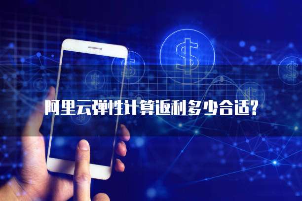 阿里云弹性计算返利多少合适?