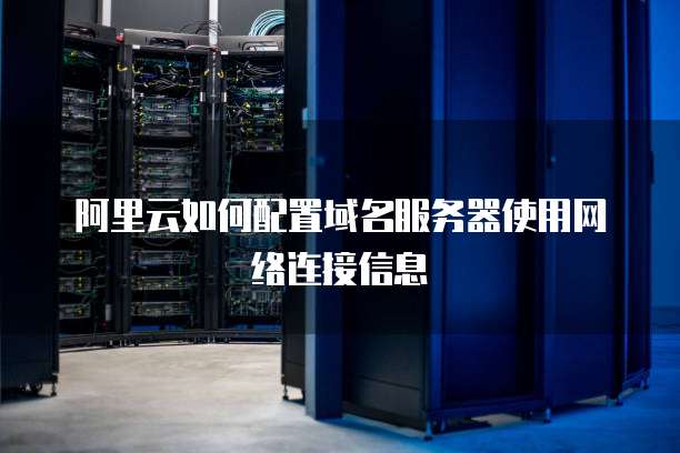 阿里云如何配置域名服务器使用网络连接信息