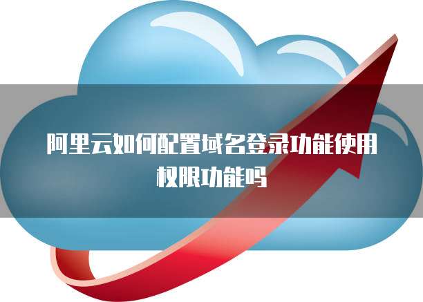 阿里云如何配置域名登录功能使用权限功能吗