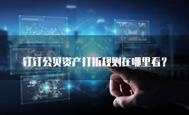 钉钉公贝资产打折规则在哪里看?