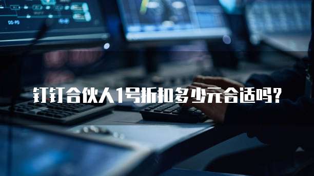 钉钉合伙人1号折扣多少元合适吗?