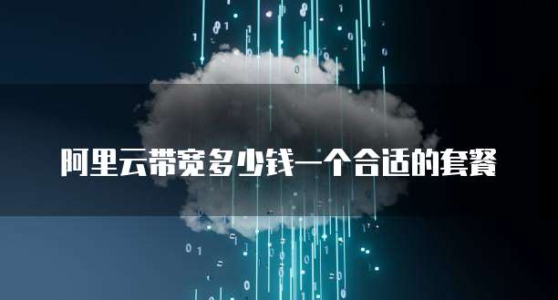 阿里云带宽多少钱一个合适的套餐