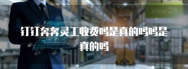 钉钉奔奔灵工收费吗是真的吗吗是真的吗
