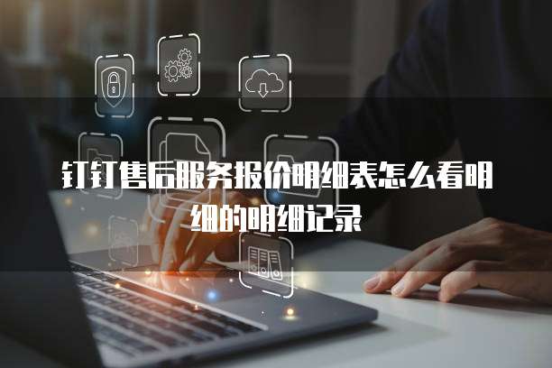 钉钉售后服务报价明细表怎么看明细的明细记录