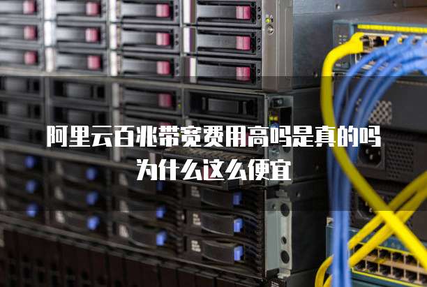阿里云百兆带宽费用高吗是真的吗为什么这么便宜