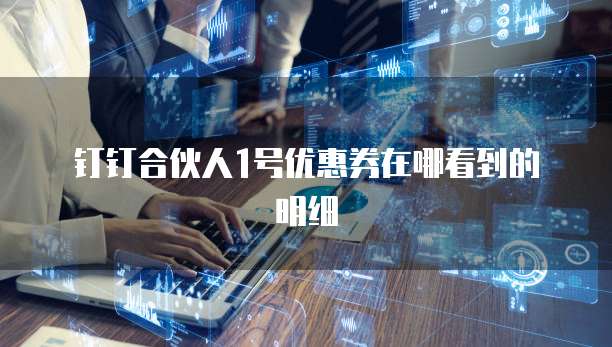 钉钉合伙人1号优惠券在哪看到的明细