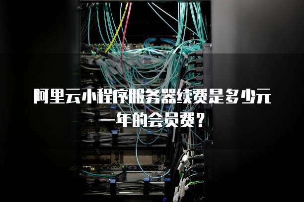 阿里云小程序服务器续费是多少元一年的会员费?