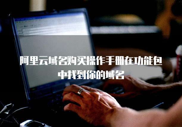 阿里云域名购买操作手册在功能包中找到你的域名