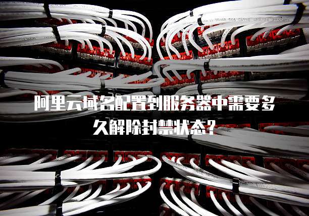 阿里云域名配置到服务器中需要多久解除封禁状态？
