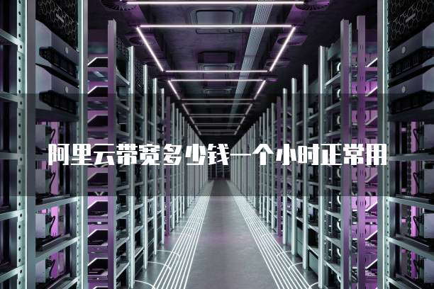 阿里云带宽多少钱一个小时正常用