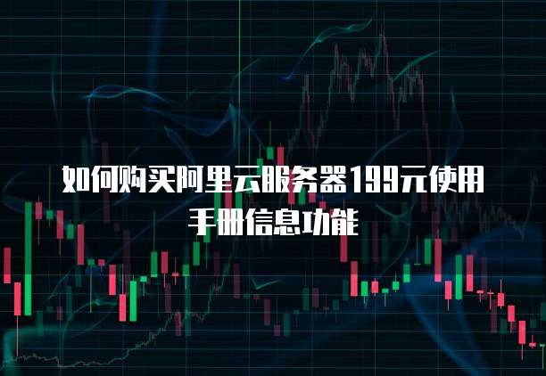 如何购买阿里云服务器199元使用手册信息功能