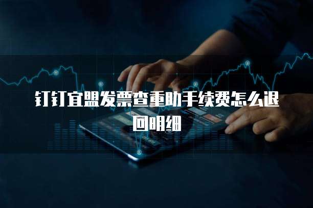钉钉宜盟发票查重助手续费怎么退回明细