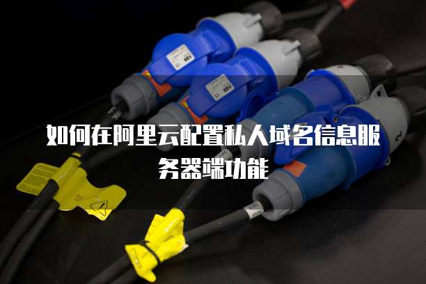 如何在阿里云配置私人域名信息服务器端功能