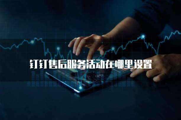 钉钉售后服务活动在哪里设置