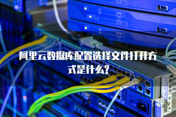 阿里云数据库配置选择文件打开方式是什么?