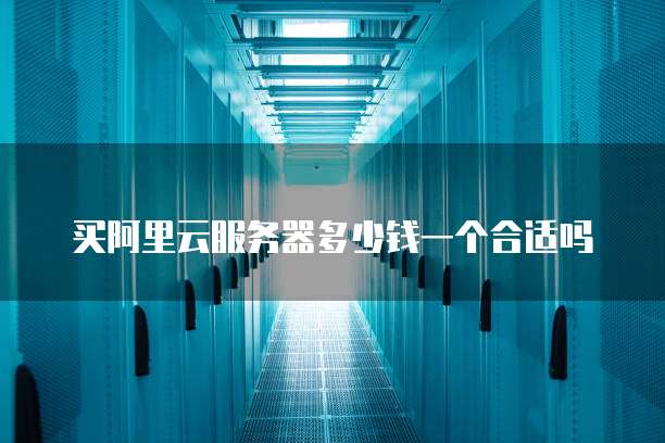 买阿里云服务器多少钱一个合适吗