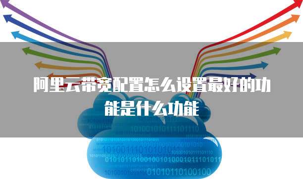 阿里云带宽配置怎么设置最好的功能是什么功能