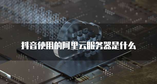抖音使用的阿里云服务器是什么