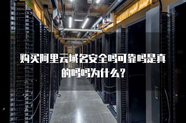 购买阿里云域名安全吗可靠吗是真的吗吗为什么?