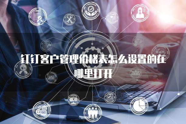 钉钉客户管理价格表怎么设置的在哪里打开