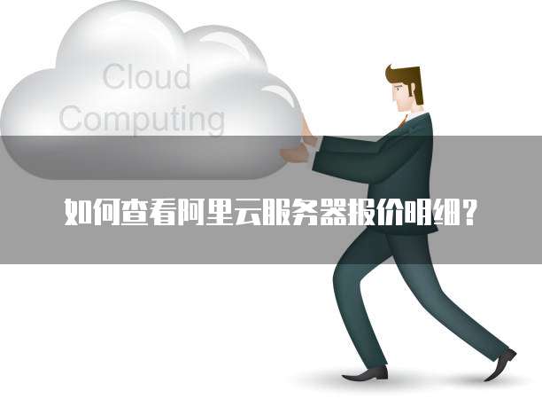 如何查看阿里云服务器报价明细？