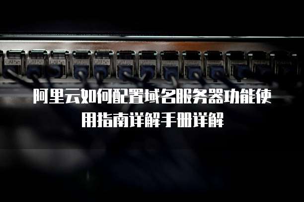 阿里云如何配置域名服务器功能使用指南详解手册详解
