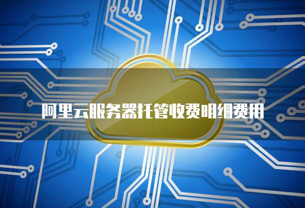 阿里云服务器托管收费明细费用