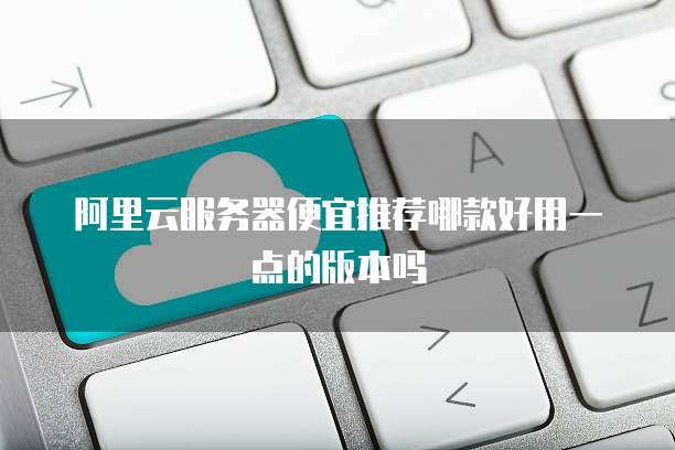阿里云服务器便宜推荐哪款好用一点的版本吗