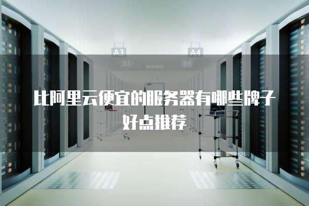 比阿里云便宜的服务器有哪些牌子好点推荐