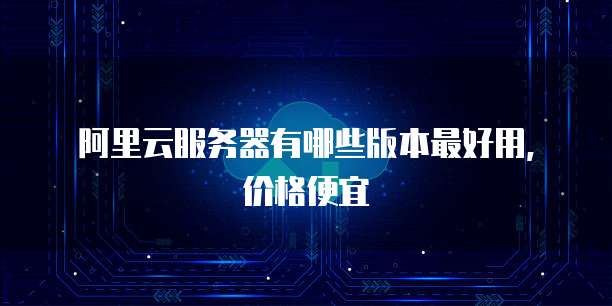 阿里云服务器有哪些版本最好用,价格便宜
