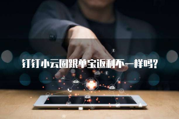 钉钉小云圈跟单宝返利不一样吗?