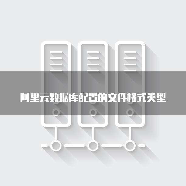 阿里云数据库配置的文件格式类型