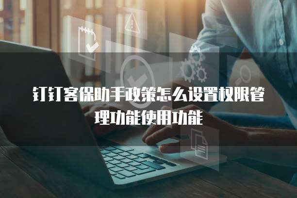 钉钉客保助手政策怎么设置权限管理功能使用功能