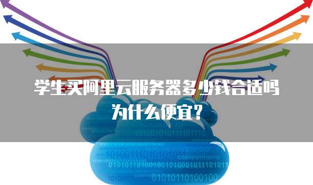 学生买阿里云服务器多少钱合适吗为什么便宜?