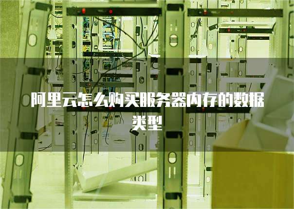 阿里云怎么购买服务器内存的数据类型