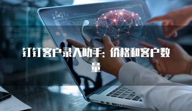 钉钉客户录入助手: 价格和客户数量