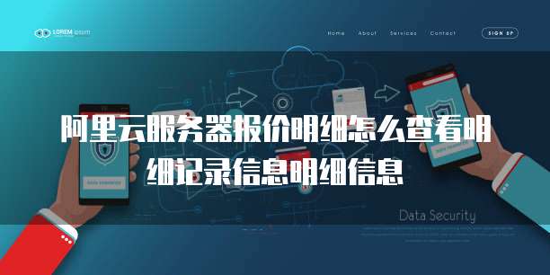 阿里云服务器报价明细怎么查看明细记录信息明细信息