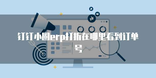 钉钉小圈erp打折在哪里看到订单号