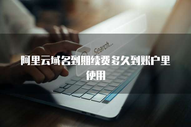 阿里云域名到期续费多久到账户里使用