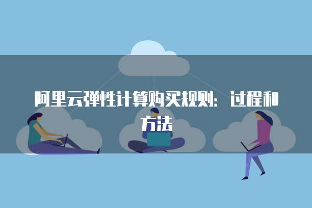 阿里云弹性计算购买规则:过程和方法