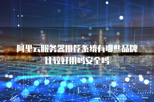 阿里云服务器推荐系统有哪些品牌比较好用吗安全吗